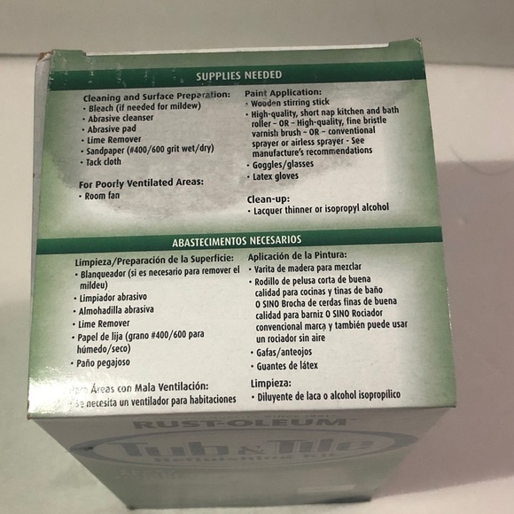 Rust-Oleum Tub & Tile Refinishing Kit New In Box Never Opened - Picture 6 of 6